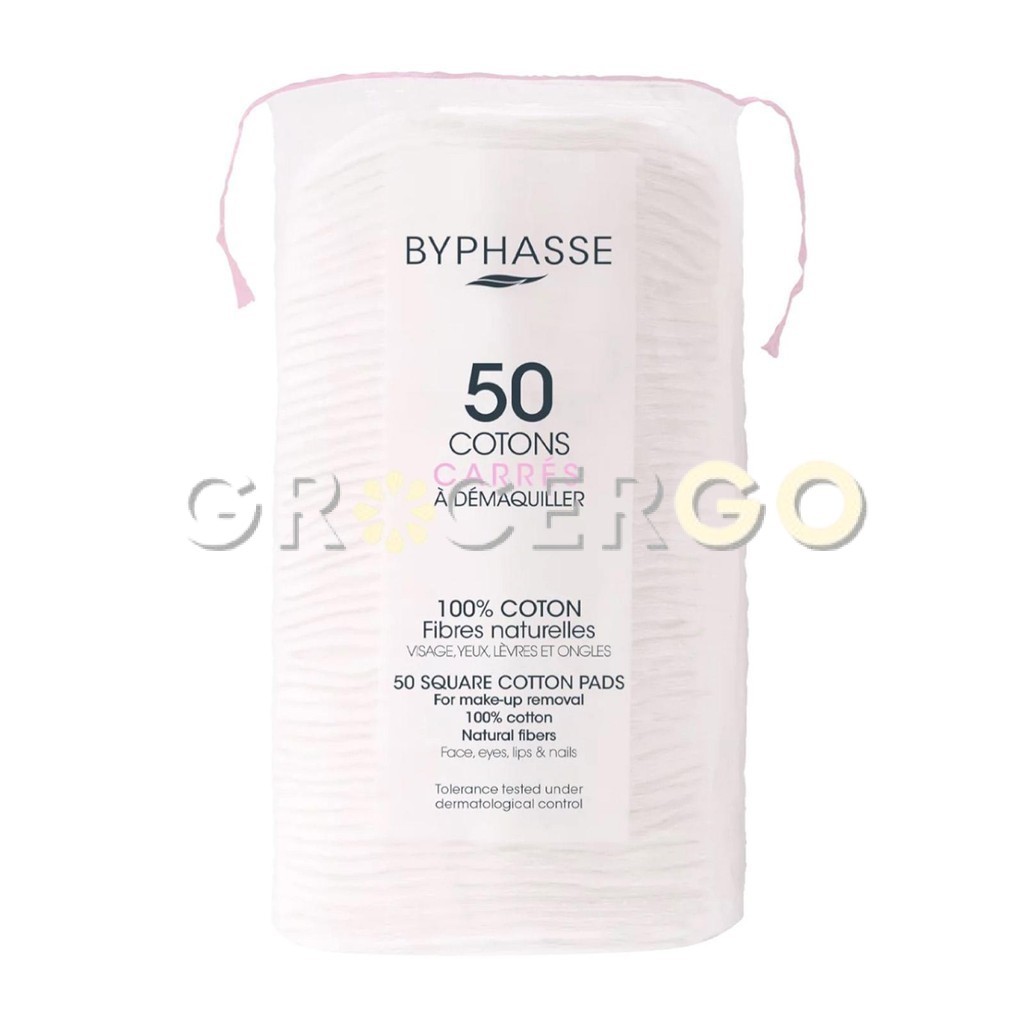 สําลีแผ่นสี่เหลี่ยม Byphasse 50 ชิ้น