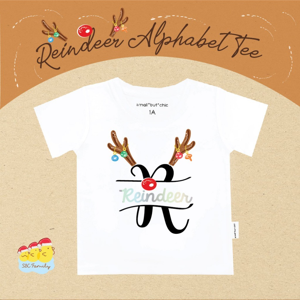 เสื้อคริสมาสต์เด็ก Christmas Alphabet Kids T-shirt 100-150