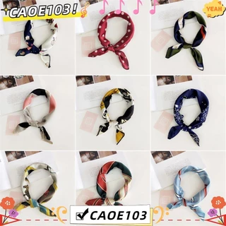 Caoe103 ผ้าพันคอ คอสี่เหลี่ยม ขนาดเล็ก สไตล์วินเทจ หรูหรา 50x50 ซม