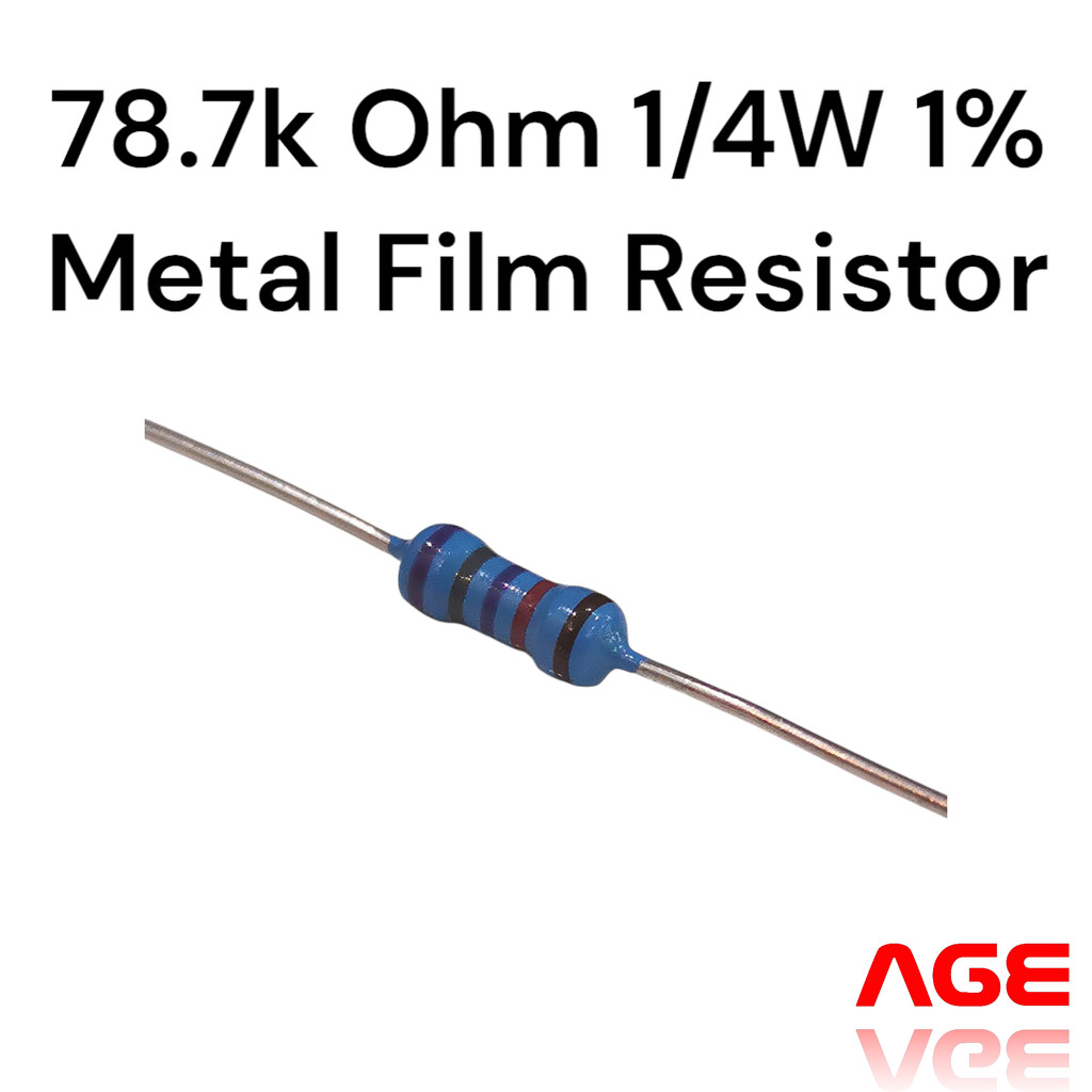 78.7k Ohm 1/4W 1% Metal Film Resistor