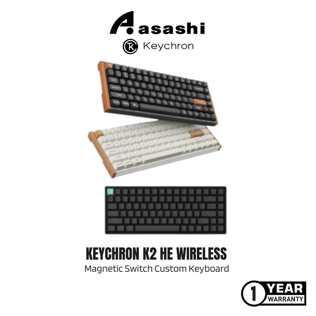 Keychron K2 HE สวิตช์แม่เหล็กไร้สาย คีย์บอร์ดแบบกําหนดเอง