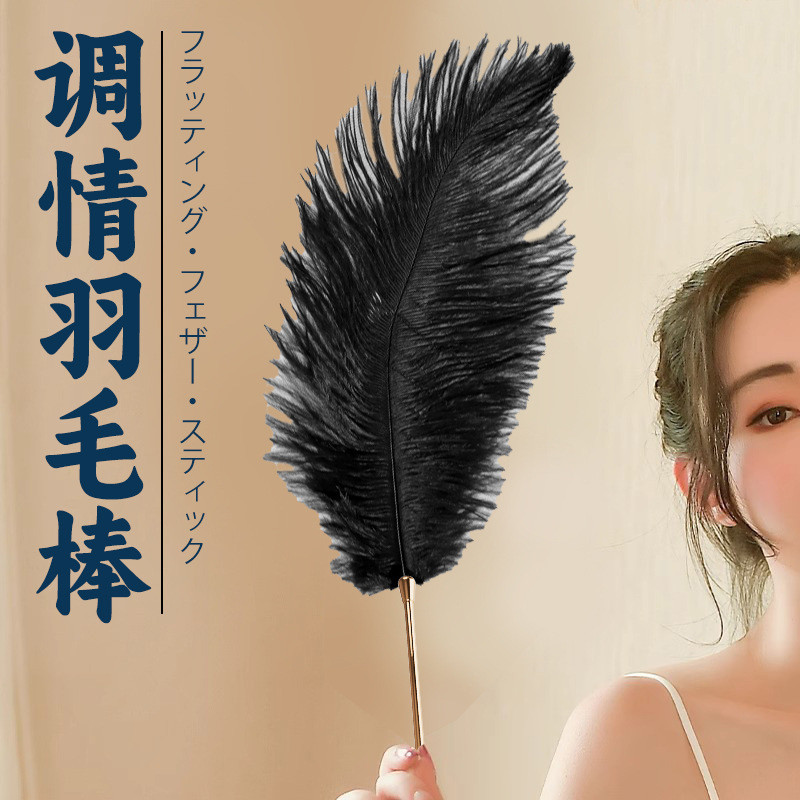 Jiu Ai SM Slim Feather Stick เซ็กส์ทอยคู่รักหยอกล้ออุปกรณ์เสริมของเล่นเจ้าชู้ทางเลือก