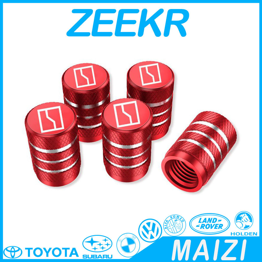 [พร้อม] zeekr x ยางวาล์วหมวก zeekr 009อลูมิเนียมแกนฝาครอบป้องกัน0EY7