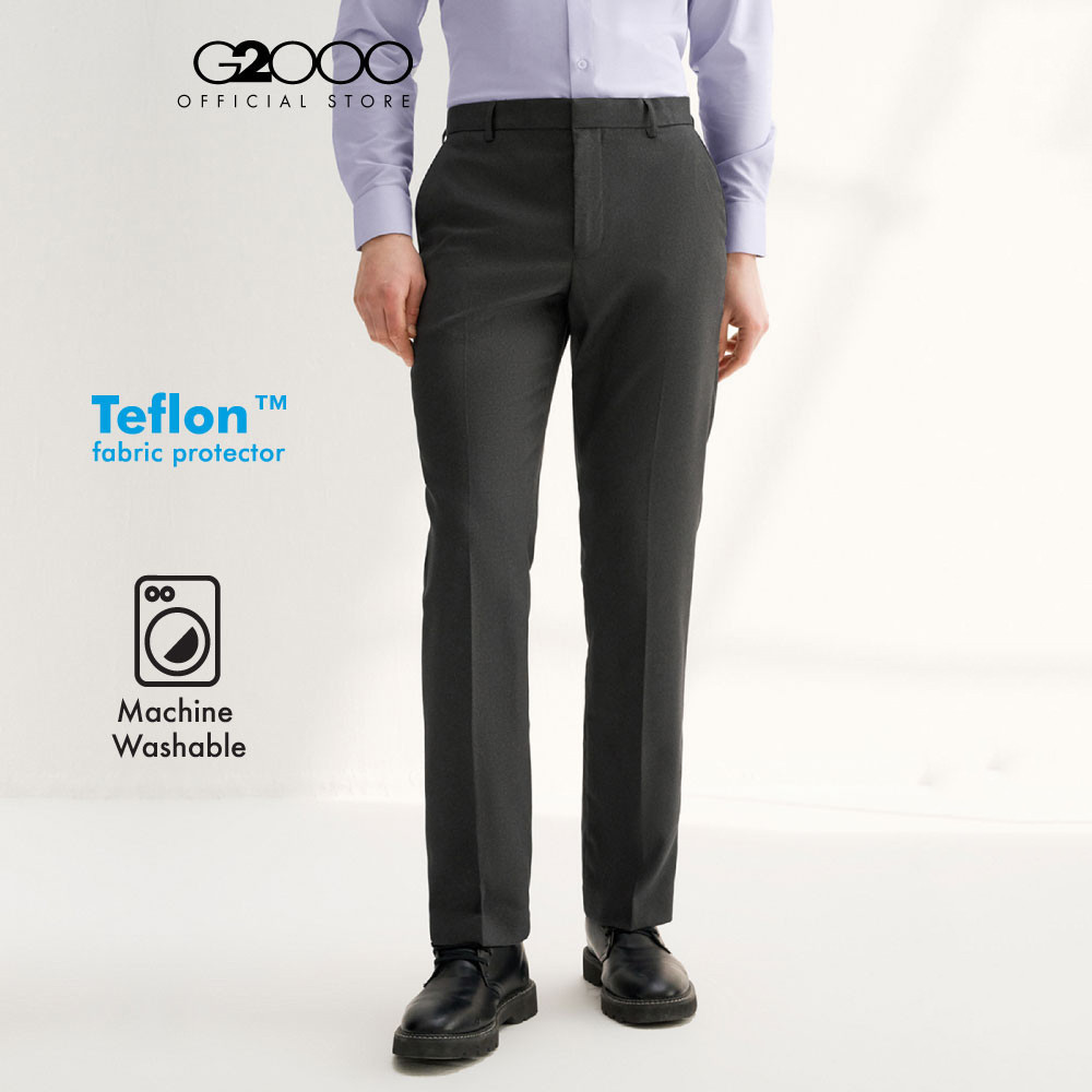 G2000 กางเกงสูทสำหรับผู้ชาย ทรง Regular Fit รุ่น 4115201195 DARK GREY