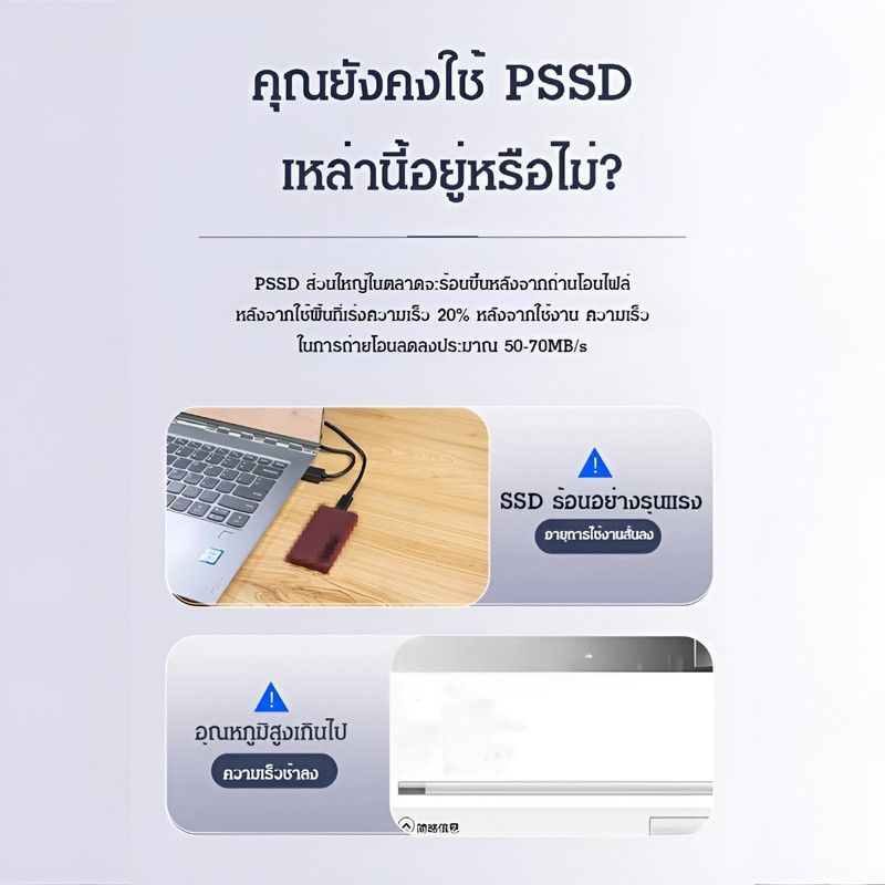 ✨กันน้ำ/กันกระแทกและป้องกันการตก✨เอสเอสดีแบบพกพาความจุขนาดใหญ่ไดรฟ์ความเร็วสูง/แท้ฮาร์ดไดรฟ์มือถือแข็งความเร็วสูง/64GB - รูปที่ 4