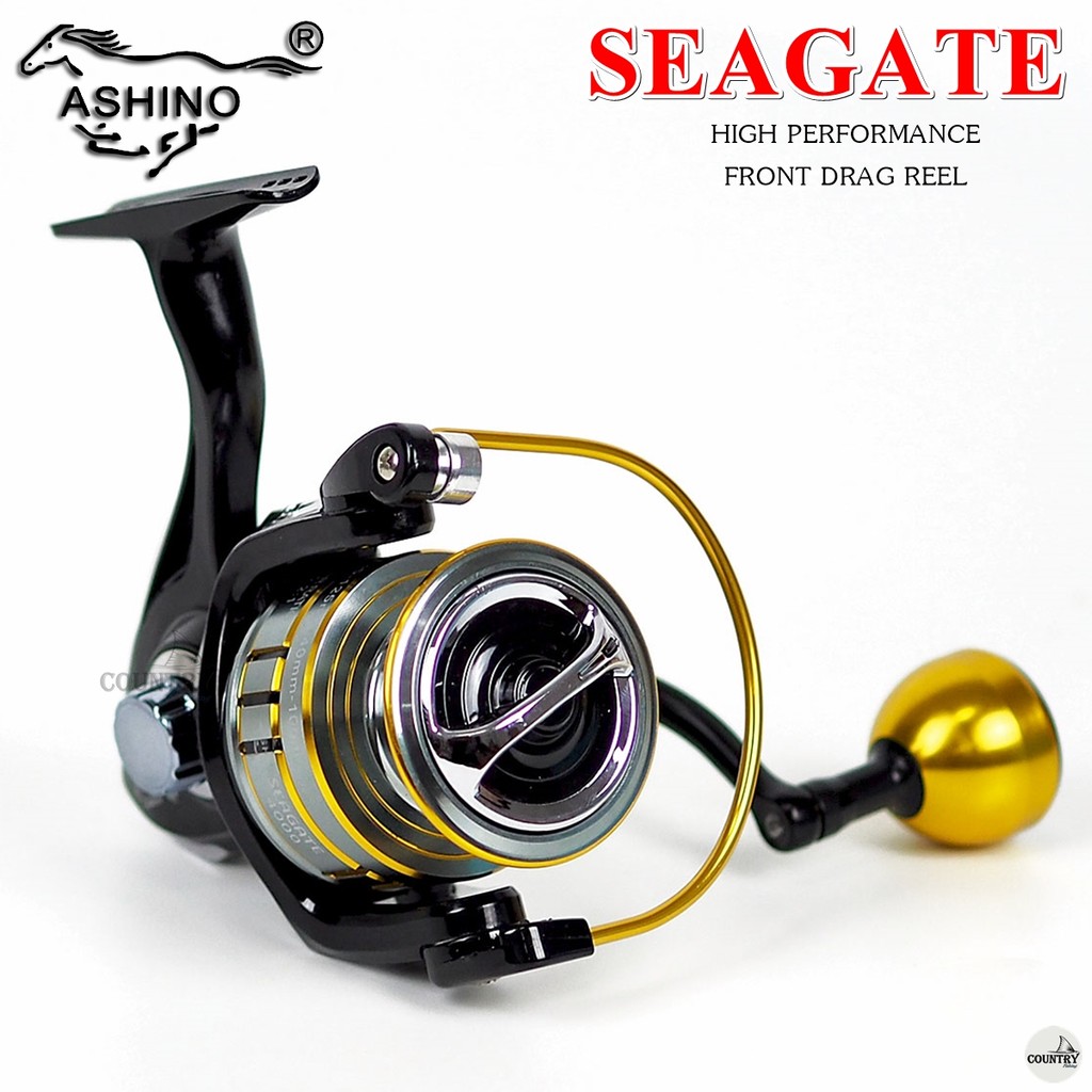 รอกตกปลา ASHINO SEAGATE อาชิโน่ ซีเกท น็อปแต่งสุดเท่ส์ ใช้งานลื่นๆ - รูปที่ 5