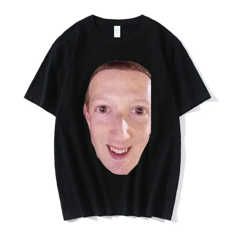Streetwear Cursed Zucc T Cursed Meme Facebook Meme Mark Zuckerberg เสื้อยืด