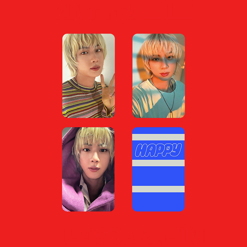 1-14pcs BT-S Jin Happy Lomo การ์ด Jimin MUSE Festa 11th Anniversary J-HOPE JUNG KOOK V SOLO HOPE ON 