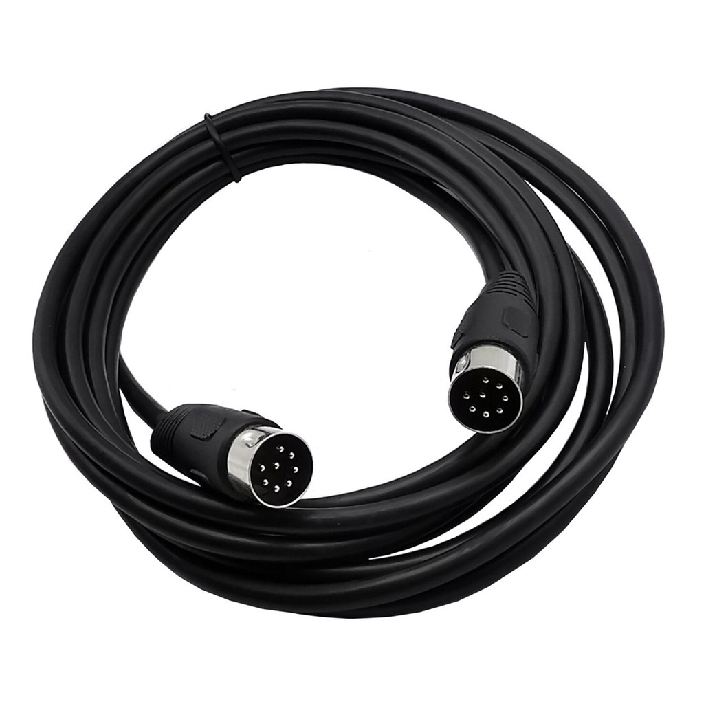 8 Pin Din ชาย 8-Pin ชาย MIDI Extension Converter อะแดปเตอร์สาย 8Pin ลําโพงสายสัญญาณเสียงสําหรับ B & O BeoLab PowerLink MK2, Peavey Sanpera เหยียบ Monster Clarity HD รุ่น One