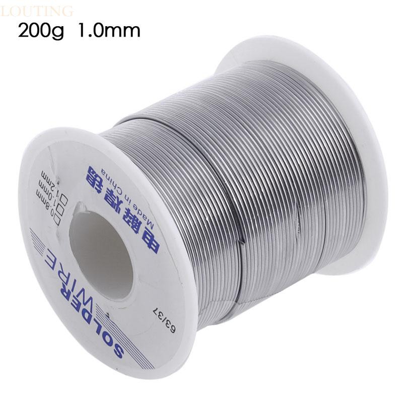 Louting 63 37 Rosin Core Weldingring ตะกั่วดีบุกอุตสาหกรรมบัดกรีลวด 1 0 มม.200g ร้อน