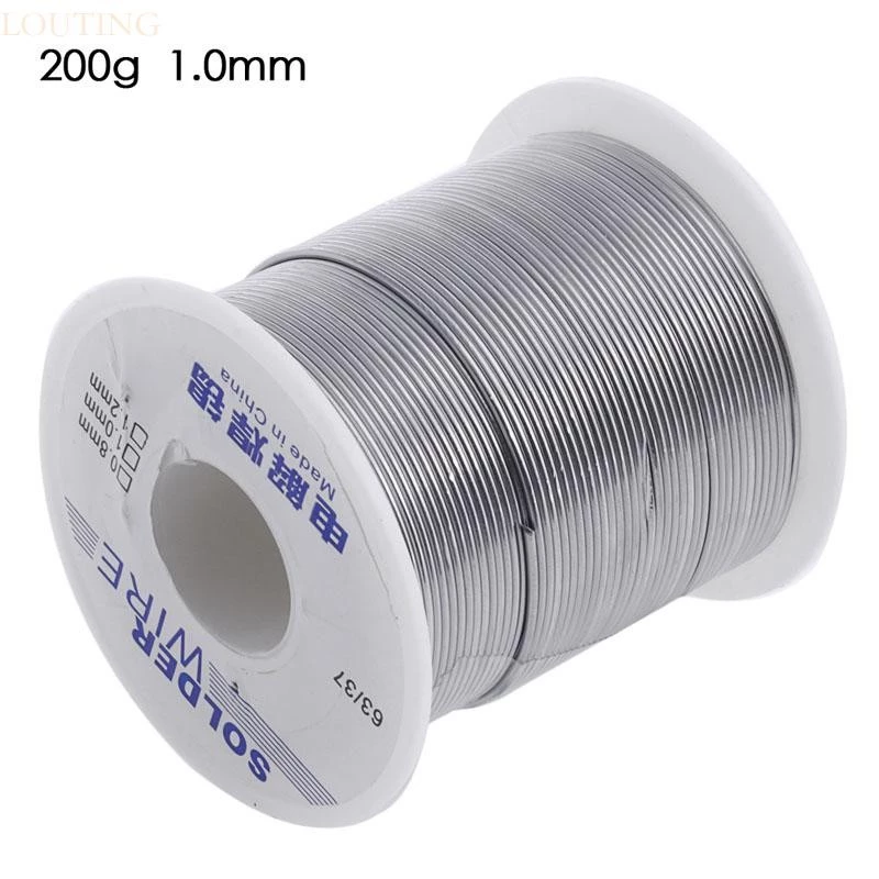 Louting 63 37 Rosin Core Weldingring ตะกั่วดีบุกอุตสาหกรรมบัดกรีลวด 1 0 มม.200g ร้อน