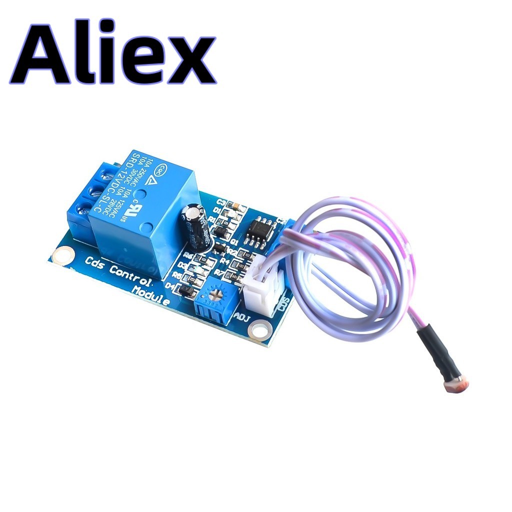 Xh-m131 DC 12V สวิทช์ควบคุมแสง Photoresistor รีเลย์โมดูลการตรวจจับ 10A ความสว่างโมดูลควบคุมอัตโนมัติ
