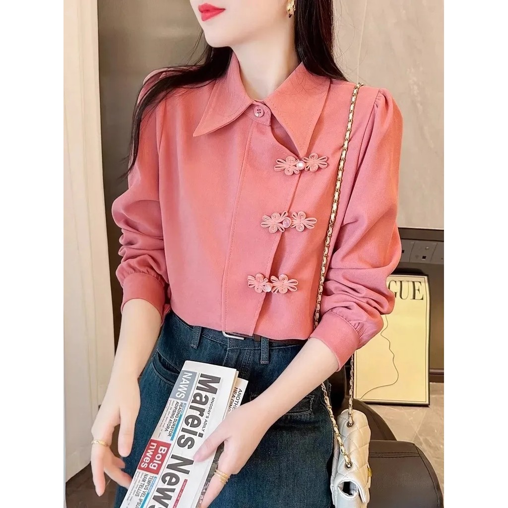 中国风上衣 女 背心夹克外套装 เสื้อผ้าปีใหม่ Hanfu Top เสื้อ Qipao Top ปีใหม่ CNY Qipao Hanfu Cheongsam TOP เสื้อผ