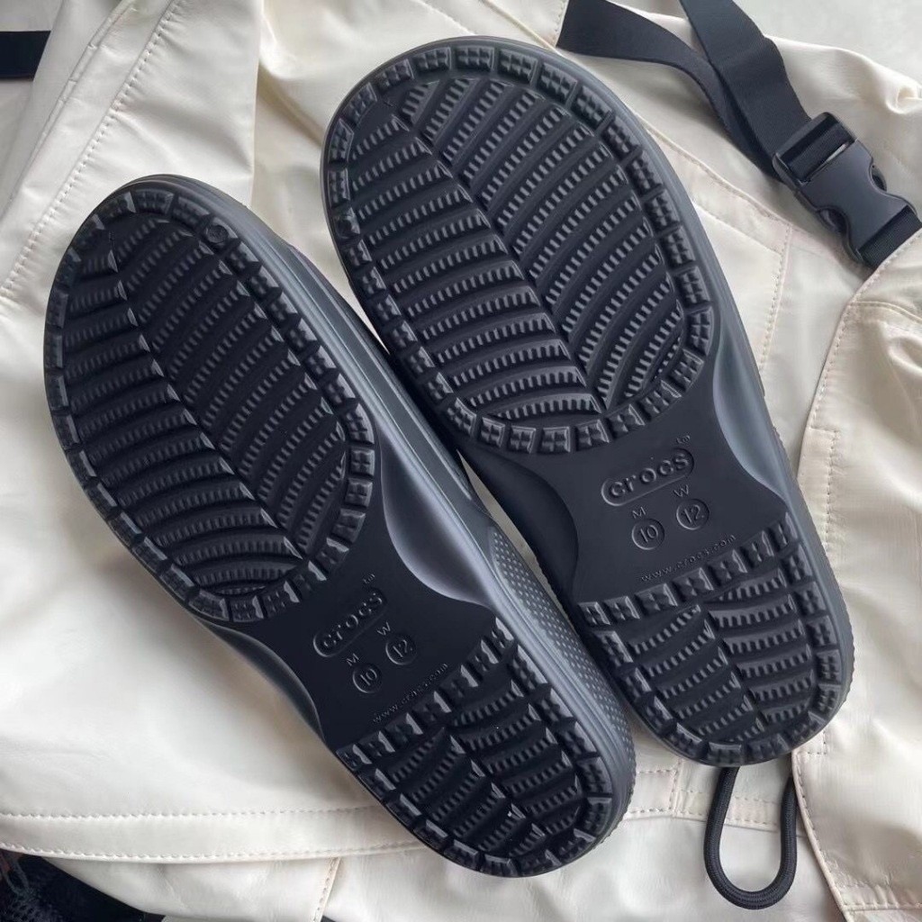 รองเท้าแตะคลาสสิกสําหรับผู้ใหญ่สไลด์สีดํากลางแจ้งลุยหลุมรองเท้าแสงระบายอากาศชายหาดที่เหมาะสมเดินทาง - รูปที่ 5