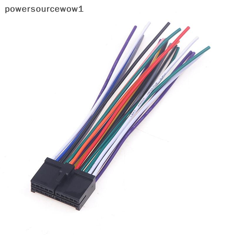 Wow รถสายวิทยุ 20pin Cd สายเชื่อมต่อ T-plug สายไฟดัดแปลงชิ้นส่วน TH