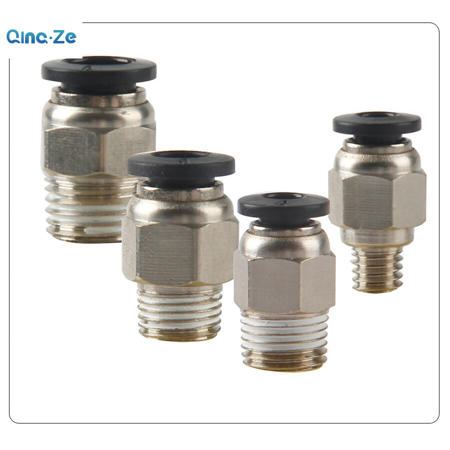 Air Pneumatic Joint 3D เครื่องพิมพ์ระยะไกล Feeding Inlet อุปกรณ์ท่อตรงผ่าน PC4-01 Quick-penetrating Trachea Joint PC4-M6