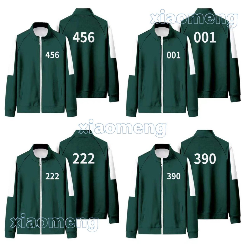 【S-4XL】 game costume 456 jacket for adults  001 390 333 customized number ..