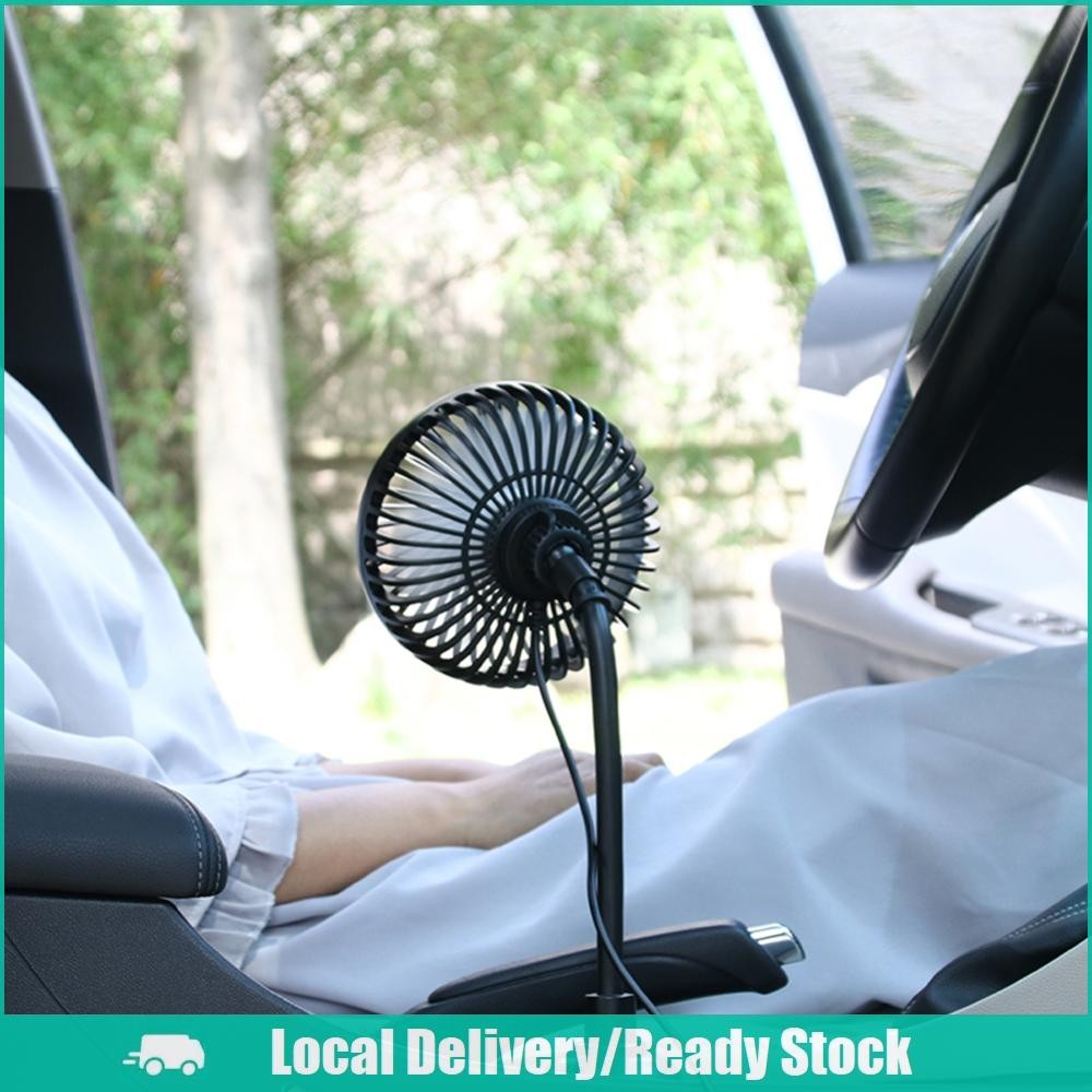 [จัดส่งในพื้นที่] พัดลมตั้งรถยนต์ USB พกพา ตั้งแก้วน้ำ หมุน 360° ระบายความร้อนอัตโนมัติ 3 ระดับความเร็ว เงียบ สำหรับรถยนต์ รถตู้ - รูปที่ 3