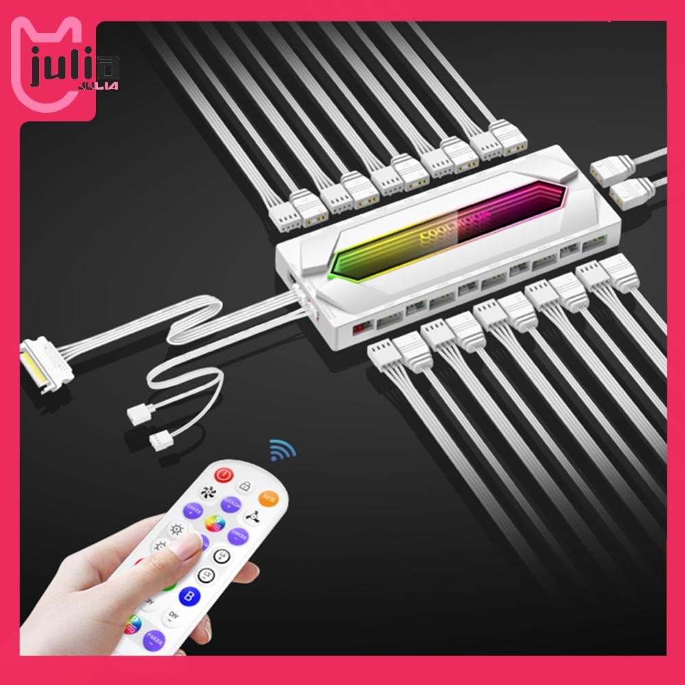 [Julia1.th] Argb และ PWM Hub PWM Fan Hub Splitter คอมพิวเตอร์ ARGB Fans Hub สําหรับเคสพีซี