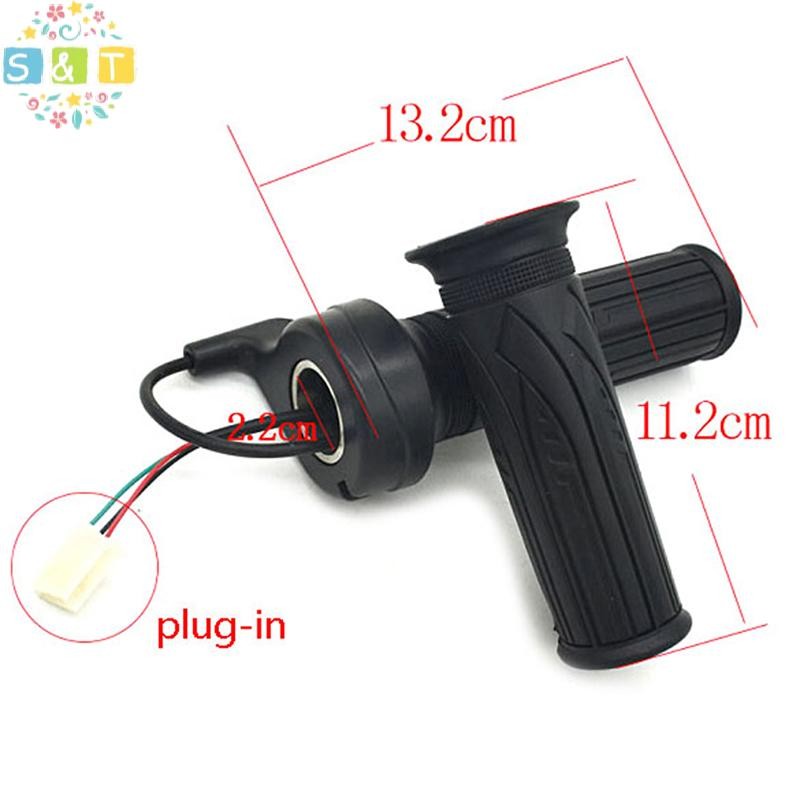 [S&T] Twist Throttle 12V-72V คันเร่งสําหรับ Electric /e-bike/สกู๊ตเตอร์ไฟฟ้า {th}