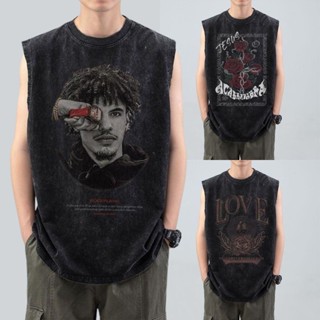 UT shop🕶️ เสื้อกล้าม แขนกุด oversize ผ้าฝ้าย100%💯 เสื้อแขนกุ…