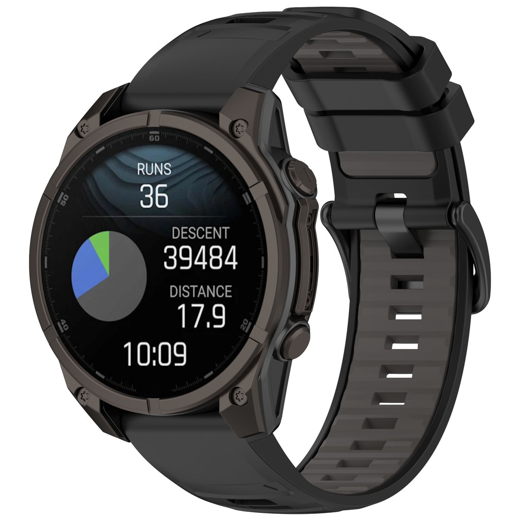 22 มม.26 มม.กีฬาซิลิโคน Quick Fit สําหรับ Garmin Fenix 8 7 6 5 plus 47 มม. 51 มม. / 955 965 745 935 945 / instinct 2 3 / Fenix 7x 6x 5x