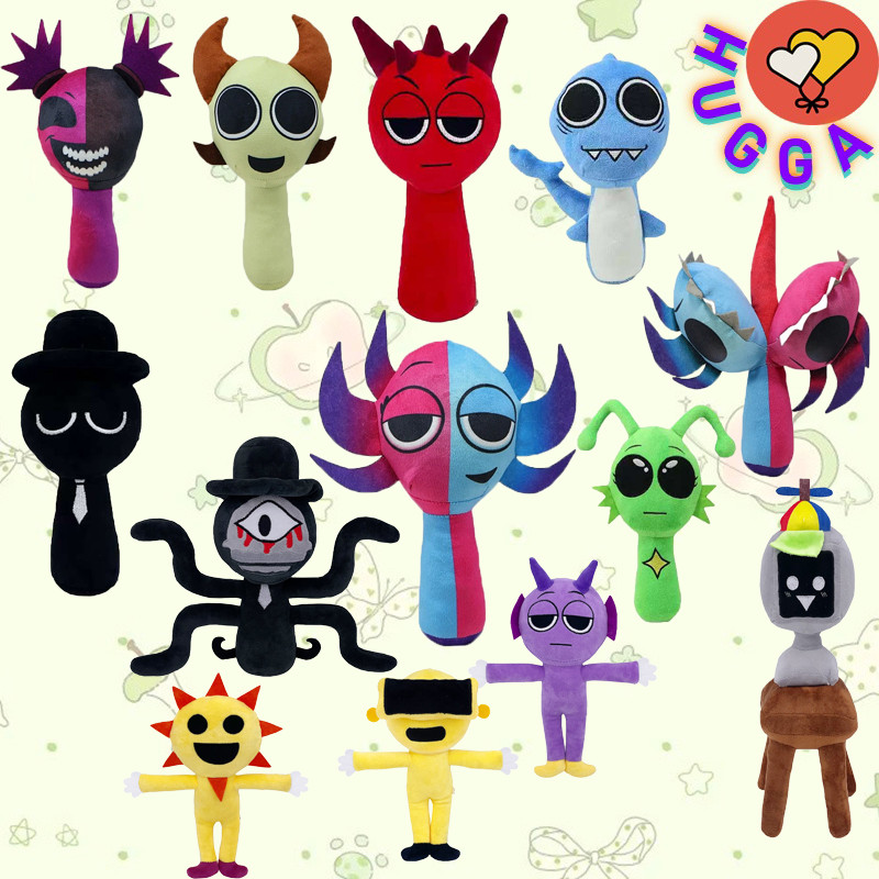 ❤HUGGA❤✨ราคาต่ําสุด✨สนุก Sprunki ของเล่นตุ๊กตาสยองขวัญเกม Sprunki Incredibox Plushie การ์ตูนน่ารักตุ๊กตาหมอนเด็กวันเกิดคริสต์มาสของขวัญ