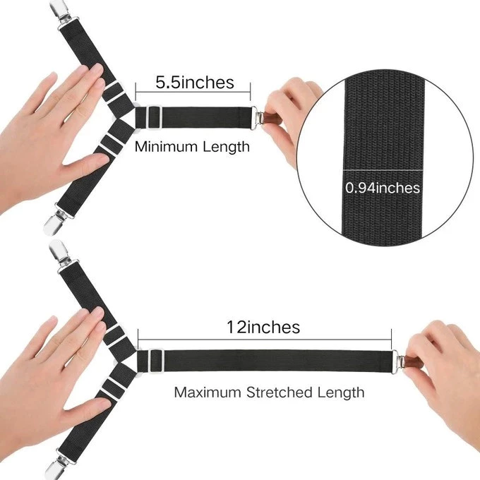 สายรัดผ้าปูที่นอน Bed Clip 4 ชิ้น thumbnail 4