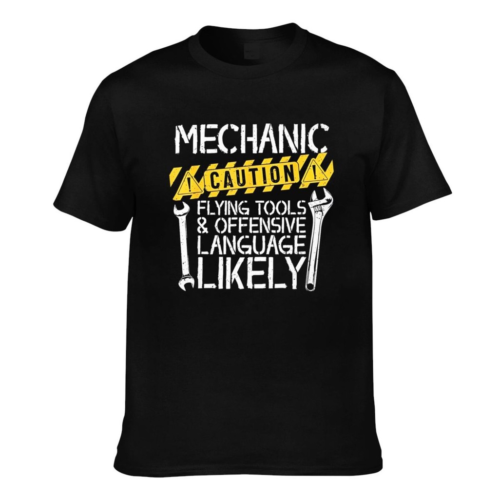 คุณภาพดี Mechanic Car Mechanic Auto Pure Cotton Mens T-Shirt