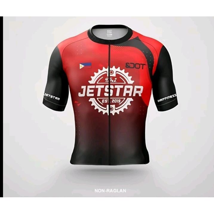 เสื้อเจอร์ซีย์นักปั่น Powerband JETSTAR Bike Jersey มีกระเป๋าหลัง 3 ใบ