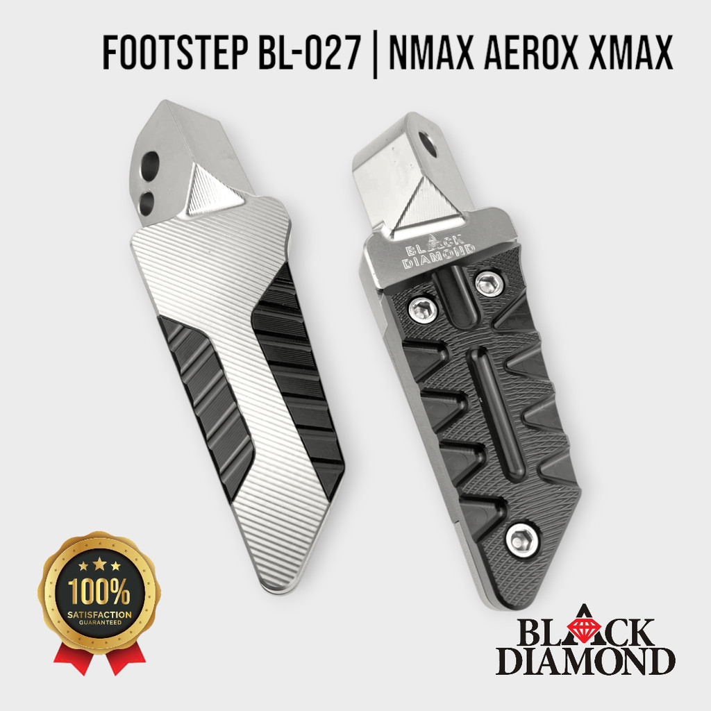 Black Diamond - ตีนผีหลัง BL-027 NMAX AEROX XMAX LEXI พักเท้าหลัง Full CNC ขวาซ้าย