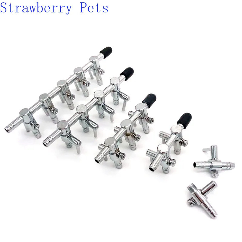 1 2 3 4 5 Way Aquarium Air Splitter วาล์วถังปลาปั๊มลม Flow Splitter จําหน่ายปั๊มวาล์ว Tap Lever สวิทช์ควบคุมวาล์ว