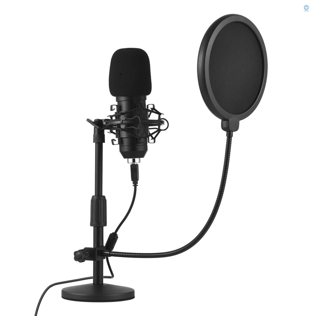 Stand Mount Usb Kit สเปรย์กรอง Vocal Compatible W คอนเดนเซอร์ Podcast Kit Mic Podcast พร้อมสเปรย์ขาต