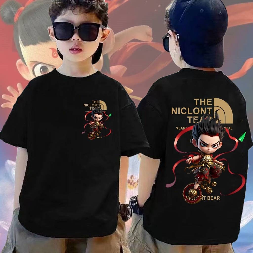 2025 เสื้อยืด Nezha เสื้อยืด nezha2#5 การ์ตูนสุดฮอต สาว พิมพ์เสื้อผ้าทุกการแข่งขันผ้าฝ้ายหลวม เสื้อผ