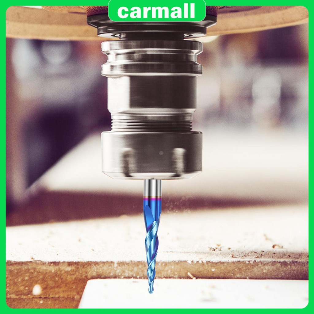 1/4 นิ้ว Shank 2 ขลุ่ย CNC Router บิต YK20 คาร์ไบด์เรียวบอลจมูก End Mills สําหรับแกะสลัก SHOPSBC0110