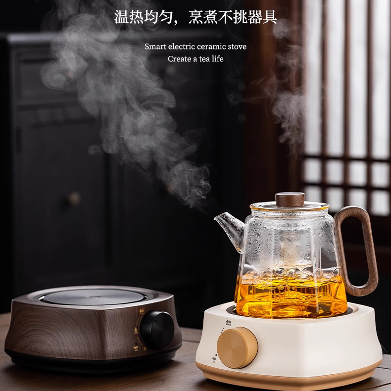 【Yuanyi】เตาไฟฟ้าเทอโมสติกขนาดเล็ก อัปเกรด ปรับอุณหภูมิ ต้มชา ต้มน้ำ มินิ ใช้บ้าน/小型电陶炉 ราคา ถูกที่สุด ดีลบีเคเค แกลเลอรีภาพที่ 2