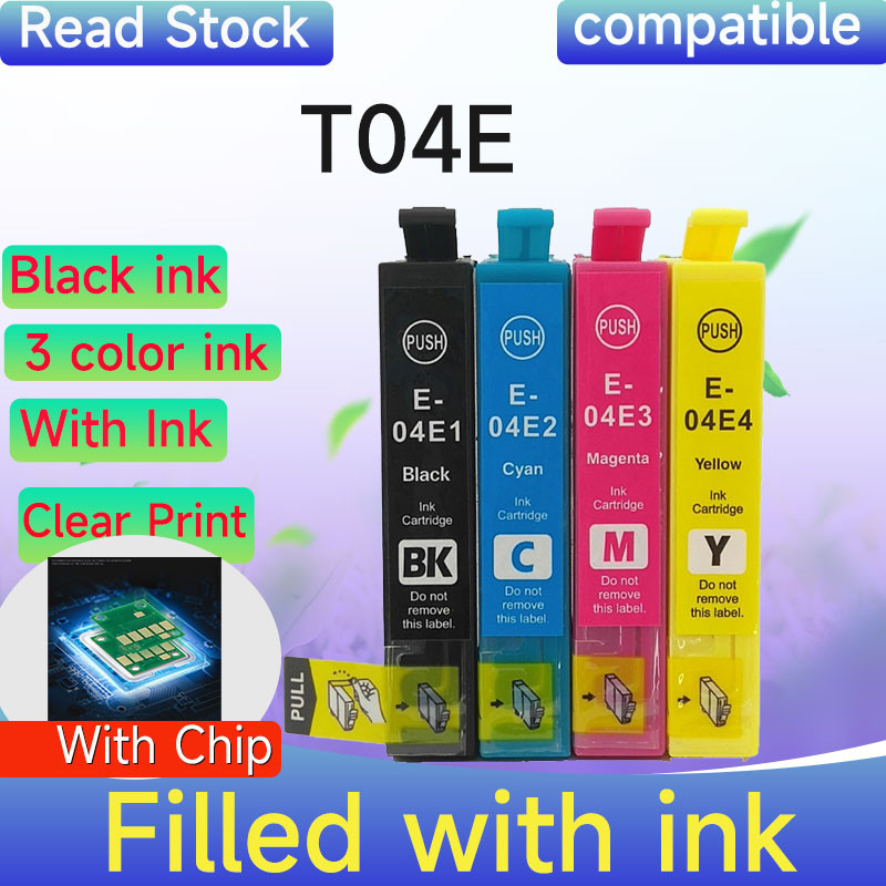 ใช้งานร่วมกับ 04E ตลับหมึก Epson 04E หมึก Epson T04E สําหรับ WF-2831 WF-2851 XP-2101 XP-4101