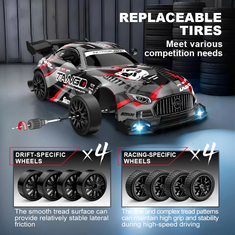 1:24 RC Drift รถ 4WD Proportional คันเร่ง BMW GTR Porsche ของเล่น 1/24 2.4G รีโมทคอนโทรลรถ Racing รถของเล่นเด็ก thumbnail 6