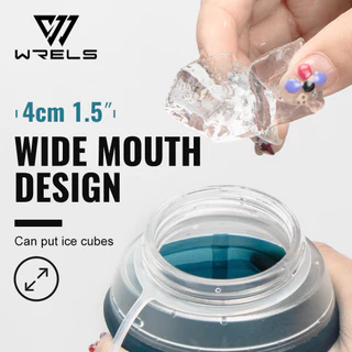 WRALS ขวดน้ํานุ่มป้องกันการรั่วแบบพับได้ 500 มล. วัสดุ TPU กีฬาวิ่ง #SH19