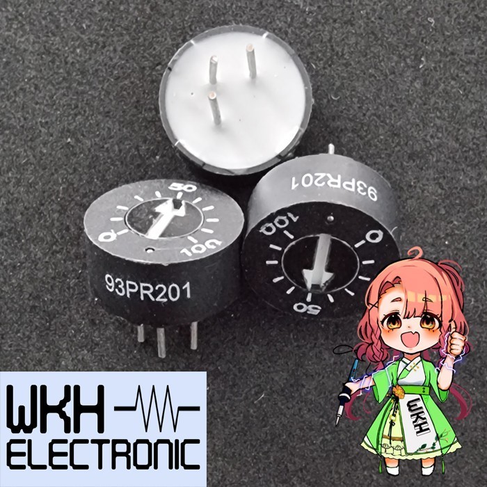 EWR27 PWM 200 OHM 93PR201 BI93PR201KLF 93PR201KLF Trimmer Potentiometer