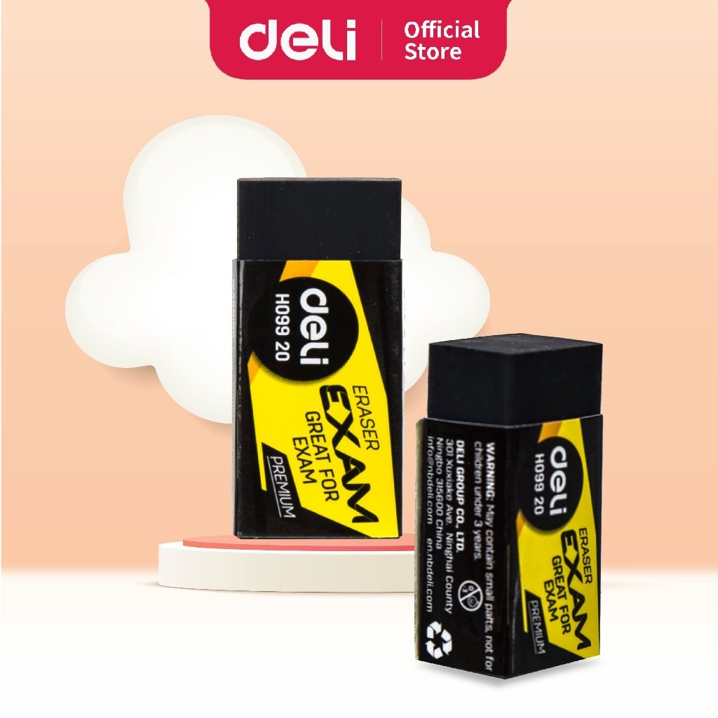 ยางลบดินสอ Deli 2B นุ่มสําหรับการใช้งานที่สะดวกสบายเป็นมิตรกับสิ่งแวดล้อม