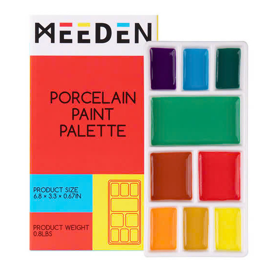 [ARBAT] Meeden จานสีเซรามิกสี่เหลี่ยม 9 แผง