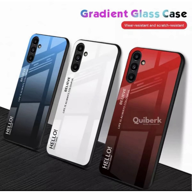 เคสกระจกสองสี สำหรับ VIVO Y04 4G เคสเงาไล่สี กันกระแทก ขอบนิ่ม TPU CASE