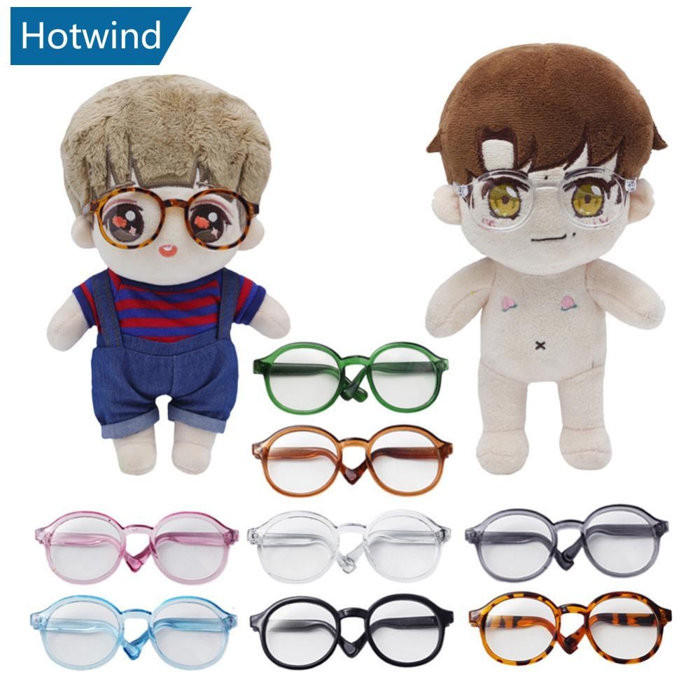 HW Labubu แว่นตา 6.5 ซม.น่ารักแว่นตาพลาสติกสําหรับ 15 ซม. Labubu Macaron และ 60 ซม.ตุ๊กตา BJD และ 1/
