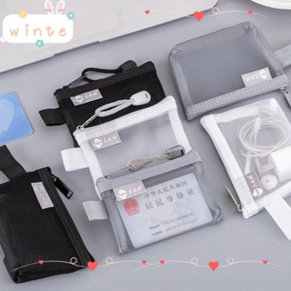 ใส่ กระเป๋าใส่เหรียญซิปขนาดเล็ก,ถุงเก็บตาข่ายทรงสี่เหลี่ยมน้…