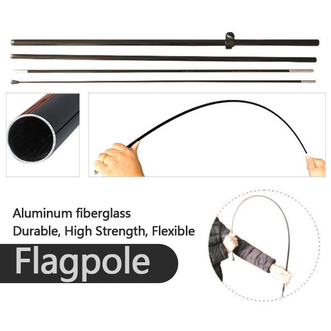 แบนเนอร์ปีกขนาด 3.6 5.6 เมตรพร้อมฐานตั้งถังน้ำ Wing Banner with Water Tank Stand Base ธงชายหาด ธงปีกนก ชุดธงชายหาด - รูปที่ 3