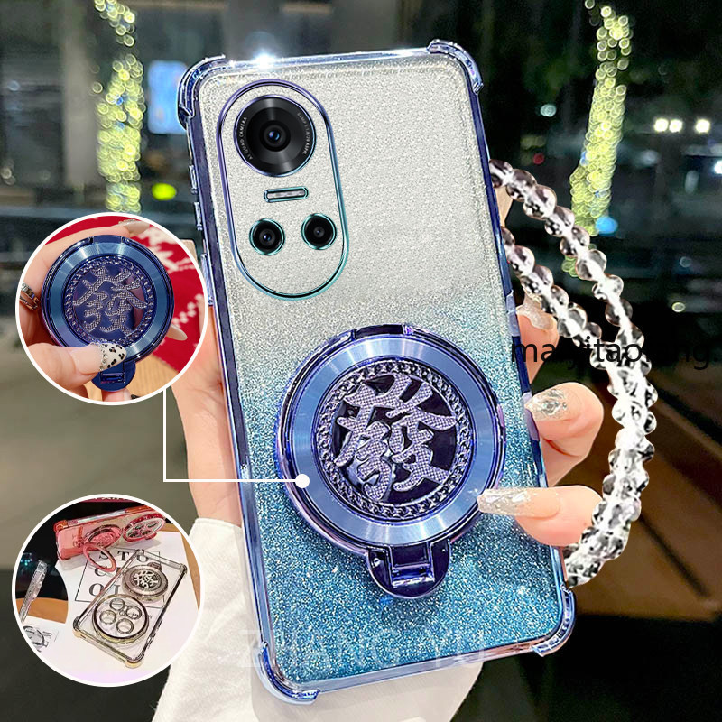 ใหม่case สําหรับ OPPO reno 10 Pro เคสโทรศัพท์กันกระแทก 3D Wealth Bracket สร้อยข้อมือใหม่เคสโทรศัพท์ DDXXA1 ราคา ถูกที่สุด ดีลบีเคเค แกลเลอรีภาพที่ 3
