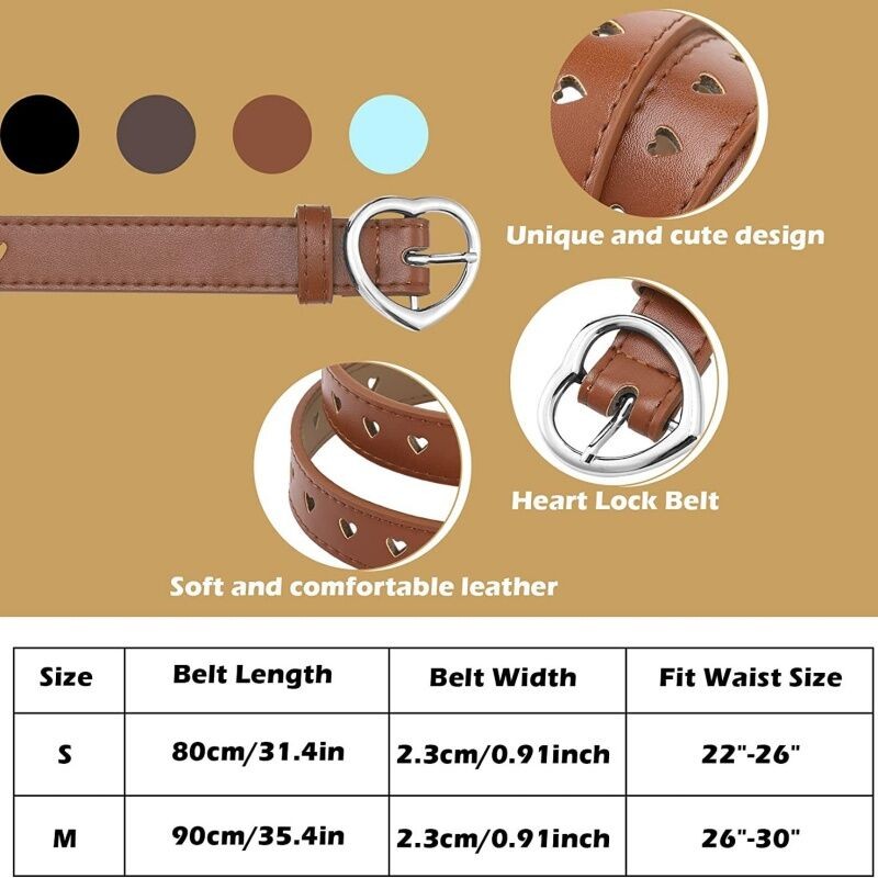 เข็มขัดเด็ก เข็มขัดเด็กผู้หญิง เจ้าหญิง มัธยม ประถม กระโปรง กางเกง หัวเข็มขัดเข็มเด็ก สีฟ้า สีชมพู - รูปที่ 2
