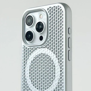 【Cellular cooling/Bracket/Pc hard case/Silver】เคส compatible for iPhone 15 14 13 12 11 16 17 pro max case