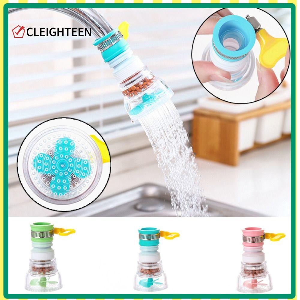 Cleighteen 1 ชิ้นส่วนต่อขยายก๊อกน้ํา, 360 องศาหมุน Splash-proof Faucet ฝักบัวกรอง, ฝักบัวครัวใช้ในบ้านอุปกรณ์อาบน้ําหัวฉีดก๊อกน้ํา